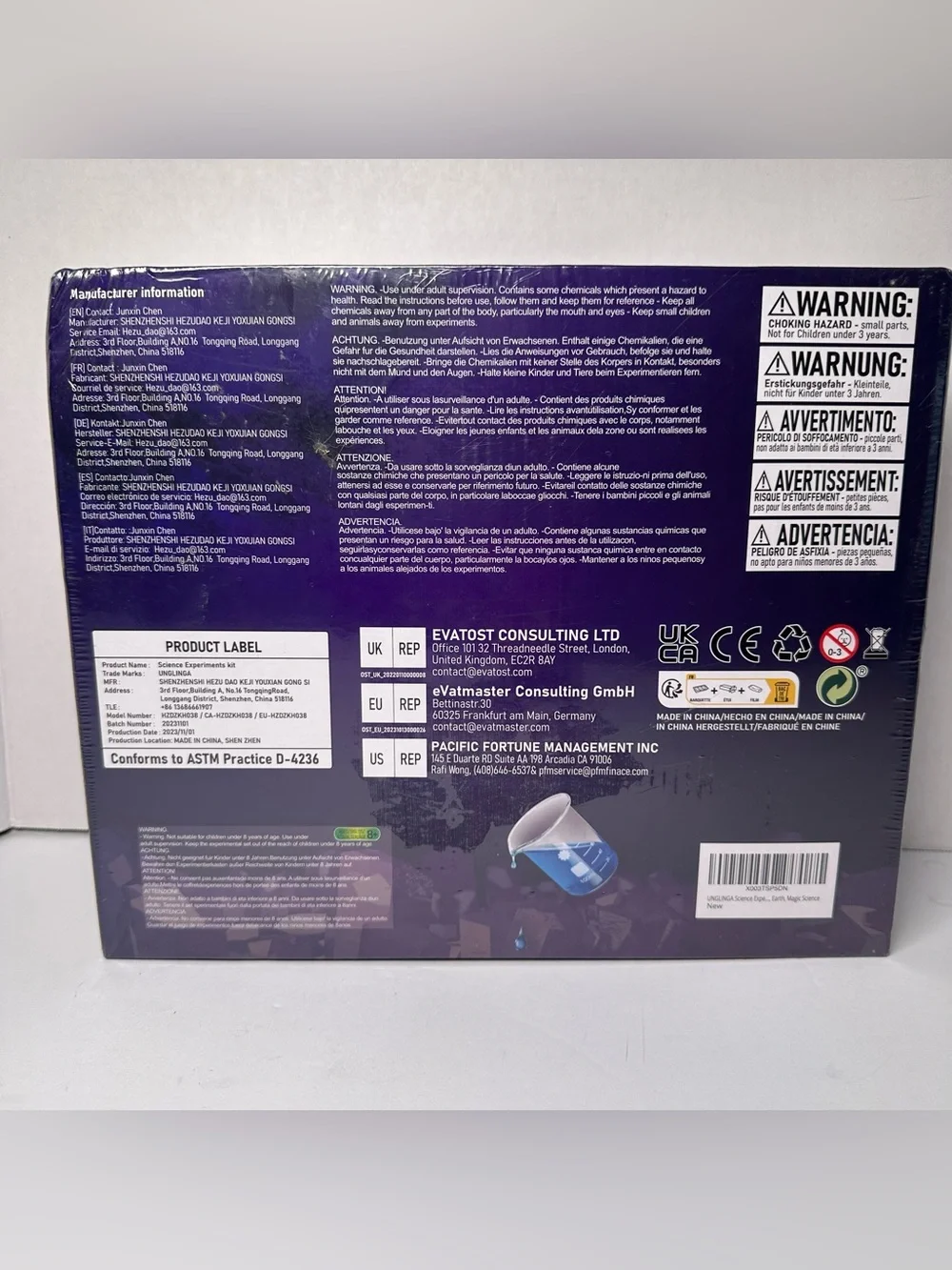 150 Experiment STEM Science Kit For Kids Chemistry Volcano Educational Magic NIB